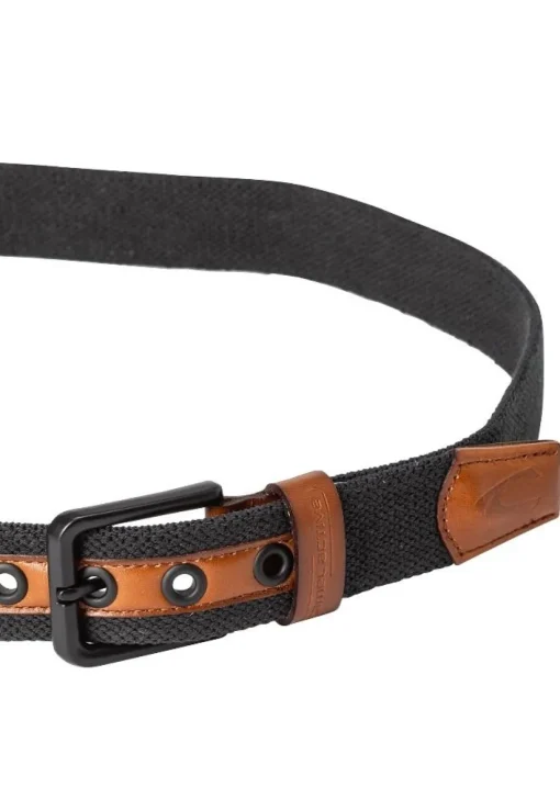 Camel Active Gürtel Baumwolle Leder asphalt  5B22402220