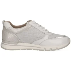 Caprice Damen Sneaker sportlich Materialmix H- Weite Wechselfußbett weiß S14 9-23754-42