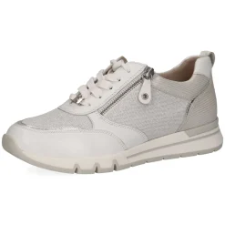 Caprice Damen Sneaker sportlich Materialmix H- Weite Wechselfußbett weiß S14 9-23754-42