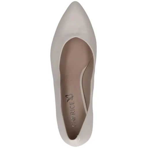 Caprice Pumps Leder klassisch G- Weite beige S14 9-22400-42