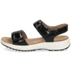 Caprice Sandale Leder Plateau Klettverschluss schwarz 9-9-28716-28