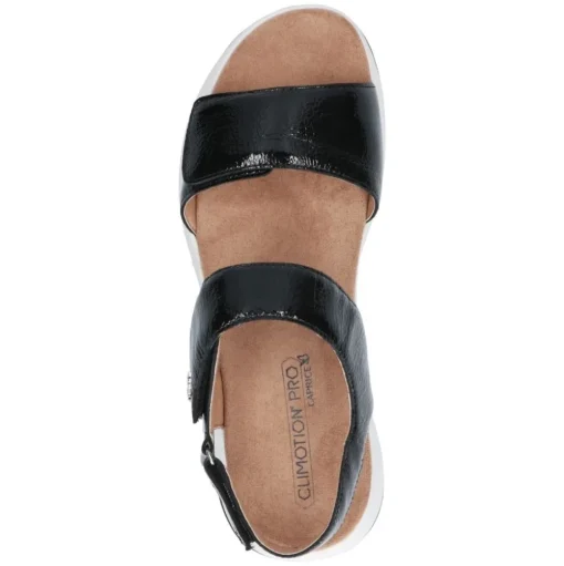 Caprice Sandale Leder Plateau Klettverschluss schwarz 9-9-28716-28