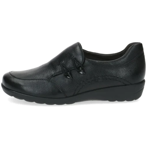 Caprice Slipper Leder Weite H schwarz S23 9-24705-41