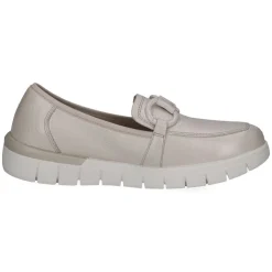Caprice Slipper Loafer Leder Kettendetail H- Weite Wechselfußbett beige S14 9-24700-42