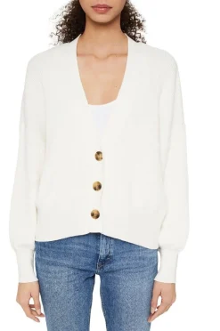 EDC Cardigan Strickjacke Biobaumwolle  weiß S12 992CC1I302