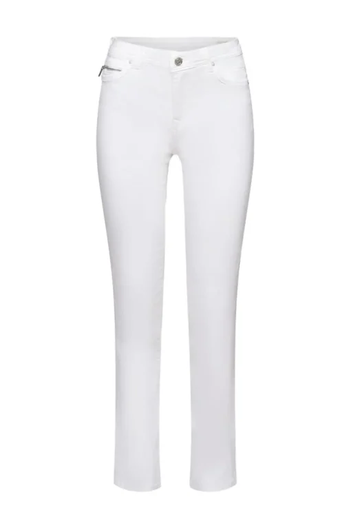 EDC Jeans mit Reißverschlussdetail weiß S23 033CC1B306