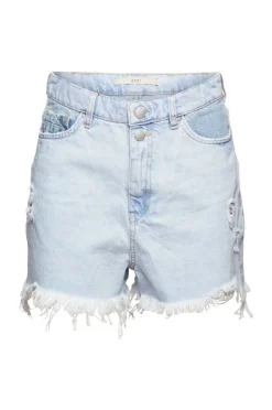 EDC Jeans- Shorts Destroyed- Effekt blau S12 042CC1C304
