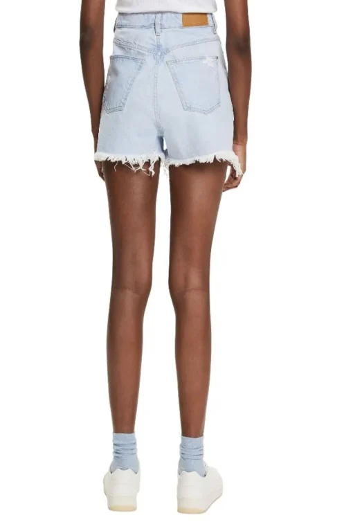 EDC Jeans- Shorts Destroyed- Effekt blau S12 042CC1C304