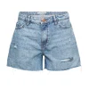 EDC Jeans Shorts kurze Hose Used-Look Baumwolle blau S12 062CC1C302