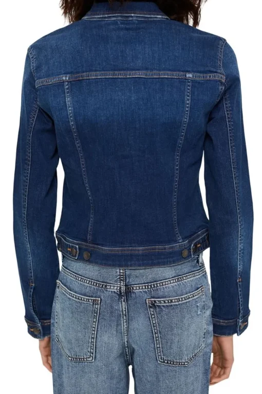 EDC Jeansjacke im Used-Look, Organic Cotton Denim NOS 991CC1G301