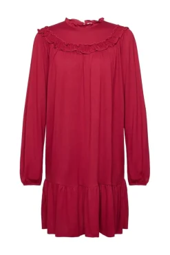 EDC Minikleid aus Strick, LENZING™ ECOVERO™ rot S23 112CC1E312