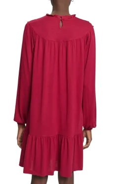 EDC Minikleid aus Strick, LENZING™ ECOVERO™ rot S23 112CC1E312