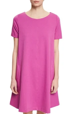 ESPRIT ausgestelltes T-Shirt-Kleid aus Bio-Baumwoll-Mix 032EE1E325