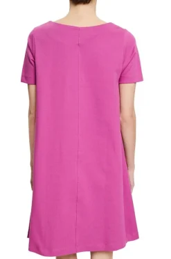 ESPRIT ausgestelltes T-Shirt-Kleid aus Bio-Baumwoll-Mix 032EE1E325