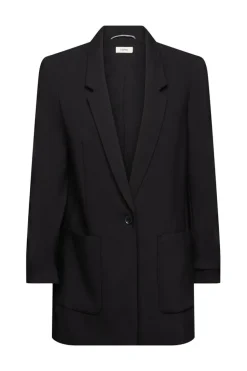 Esprit Blazer mit gerafften Ärmeln schwarz NOS 993EE1G305