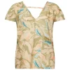 Esprit Bluse mit Allover-Print grün S23 063EE1F301
