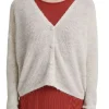 ESPRIT Cardigan aus Rippstrick mit Wolle/Alpaka 991EO1I310