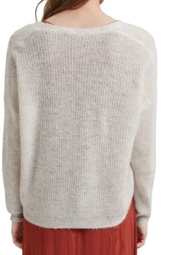 ESPRIT Cardigan aus Rippstrick mit Wolle/Alpaka 991EO1I310