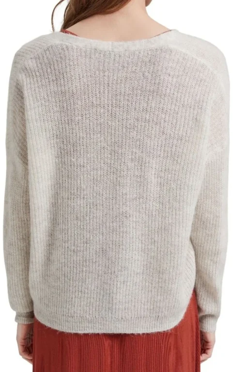 ESPRIT Cardigan aus Rippstrick mit Wolle/Alpaka 991EO1I310