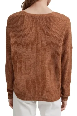 ESPRIT Cardigan aus Rippstrick mit Wolle/Alpaka 991EO1I310