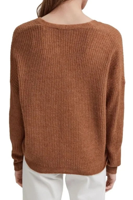 ESPRIT Cardigan aus Rippstrick mit Wolle/Alpaka 991EO1I310