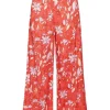 Esprit Gemusterte Pull-on-Hose mit weitem Bein orange, blau S23 043EE1B339