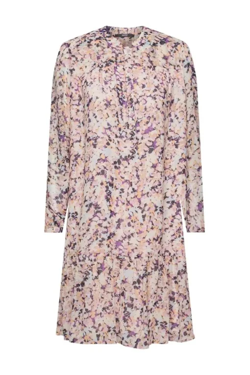 ESPRIT Gemustertes Minikleid aus Chiffon lila NOS 993EO1E304