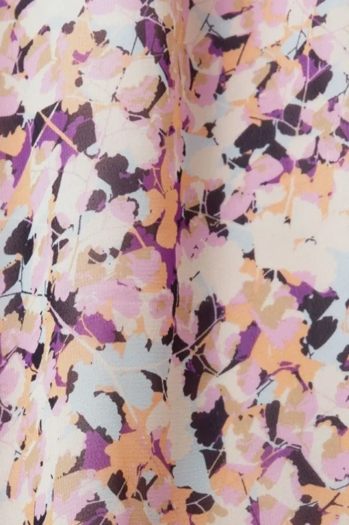 ESPRIT Gemustertes Minikleid aus Chiffon lila NOS 993EO1E304
