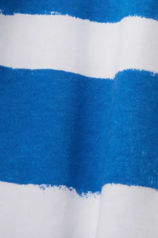 Esprit gestreiftes T-Shirt-Kleid 100% Baumwolle blau S23 053EE1E320