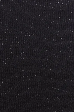Esprit Glitzernde Strickhose schwarz S23 112EE1B301