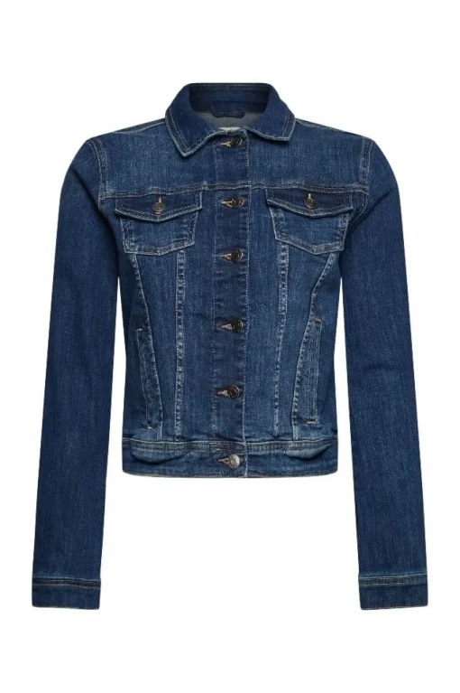 ESPRIT Jeansjacke Used- look blau S12  992EE1G301