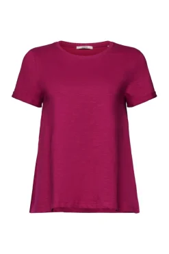 Esprit Klassisches Rundhals-T-Shirt blau, pink S23 053EE1K302
