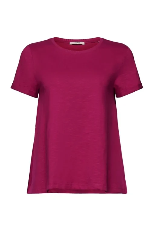Esprit Klassisches Rundhals-T-Shirt blau, pink S23 053EE1K302