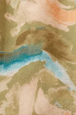 Esprit Kleid mit Allover-Print grün S23 063EE1E304