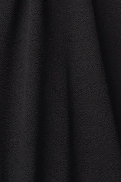 Esprit Midikleid mit V-Ausschnitt schwarz S23 112EE1E307