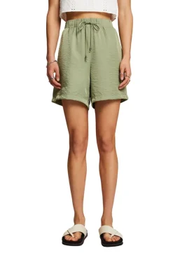 Esprit Pull-on-Shorts aus Satin grün S23 063EE1C303