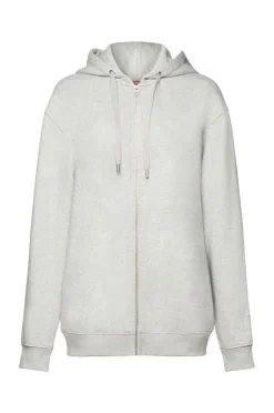 ESPRIT Recycelt: Oversize Hoodie Reißverschluss weiß, grau, schwarz S14 993EE1J310