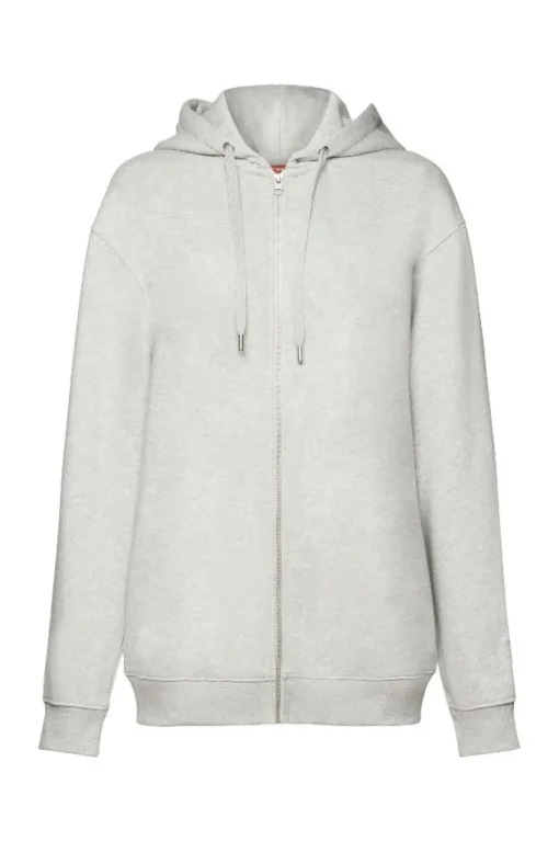 ESPRIT Recycelt: Oversize Hoodie Reißverschluss weiß, grau, schwarz S14 993EE1J310
