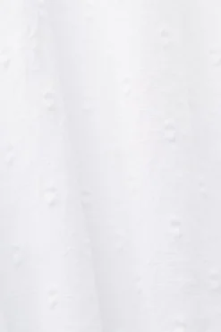 Esprit Ärmellose Bluse aus Swiss Dot, 100 % Baumwolle weiß S23 043EE1F306