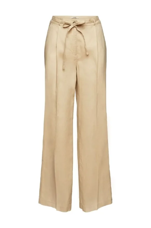 Esprit Weit geschnittene Leinenhose beige, grün, pink, schwarz S23 033EE1B345