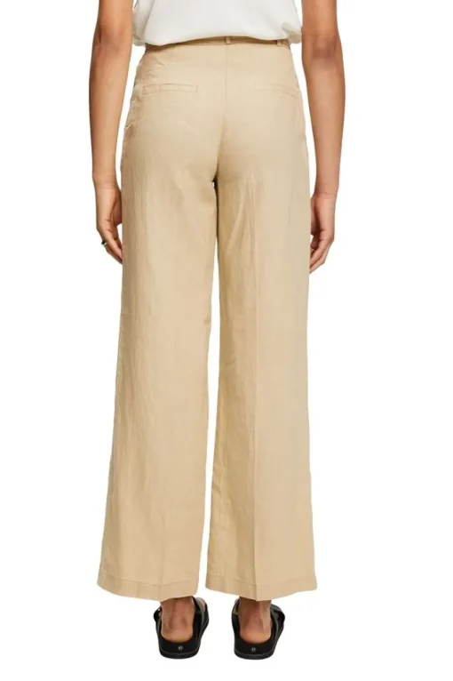 Esprit Weit geschnittene Leinenhose beige, grün, pink, schwarz S23 033EE1B345
