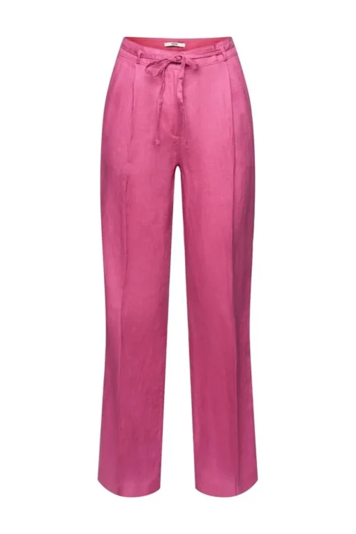 Esprit Weit geschnittene Leinenhose beige, grün, pink, schwarz S23 033EE1B345