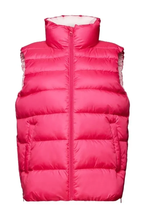 ESPRIT Weste thermoisolierende wasserabweisend weiß, pink S14 014EE1H301