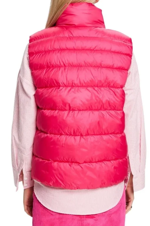 ESPRIT Weste thermoisolierende wasserabweisend weiß, pink S14 014EE1H301