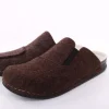 Fuß Bequem Herren Hausschuh Pantolette braun S23 602/01