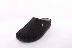 Fuß Bequem Herren Hausschuh Pantolette Wechselfußbett blau, schwarz S23 801/01