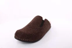 Fuß Bequem Herren Hausschuh Pantolette braun S23 602/01