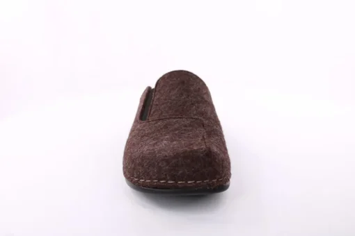 Fuß Bequem Herren Hausschuh Pantolette braun S23 602/01
