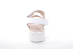 Fußbequem Damen Sandale Leder Wechselfußbett weiß S13 6006/1