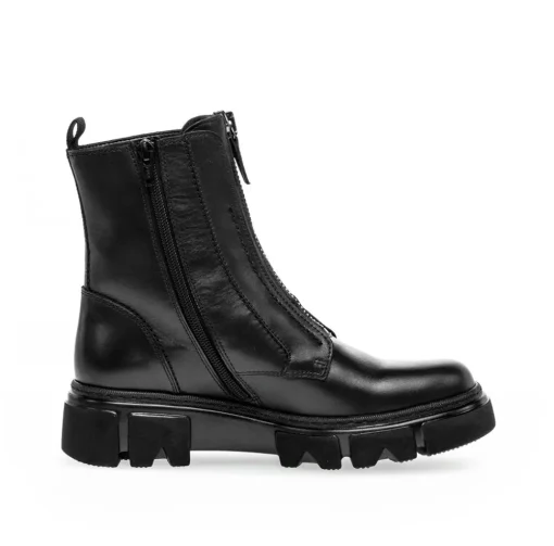 Gabor Biker Boots Leder Wechselfußbett schwarz S23 31.733.27